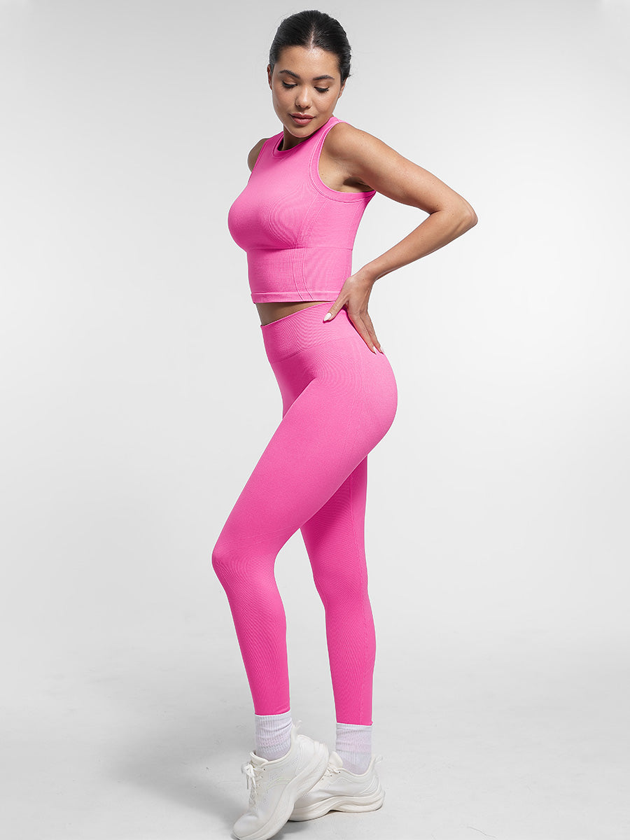 Seamless High-Waisted Peach Buttocks Shaping Yoga Shorts