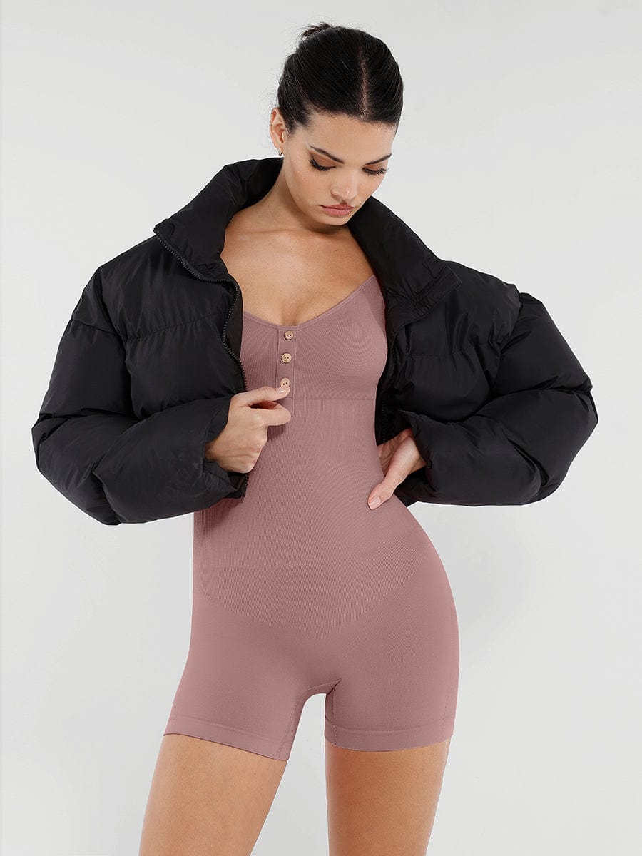 Seamless Bust Support Waist and Abdomen Shaping Butt Lifting Jumpsuit