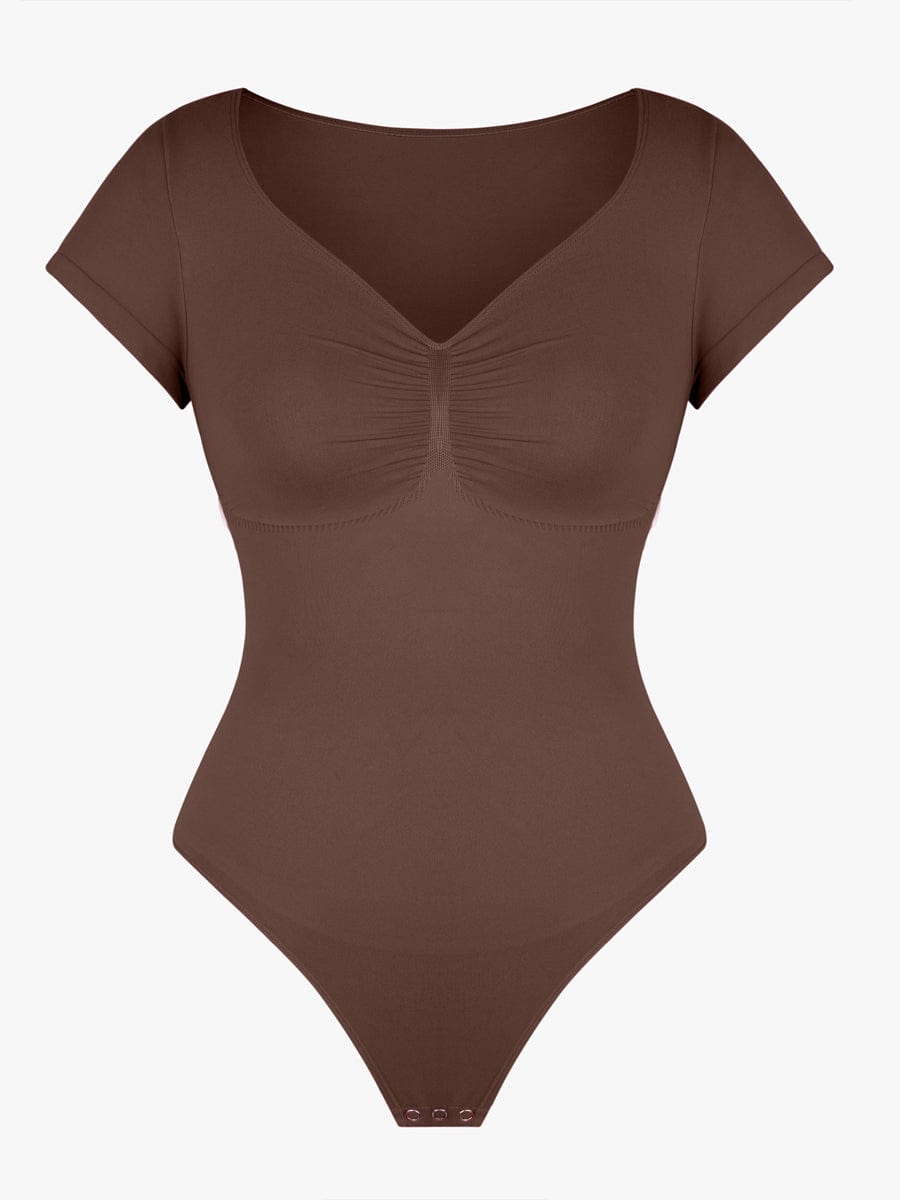 Wholesale Seamless Bust Support Waist & Abdomen Shaping Thong Bodysuit