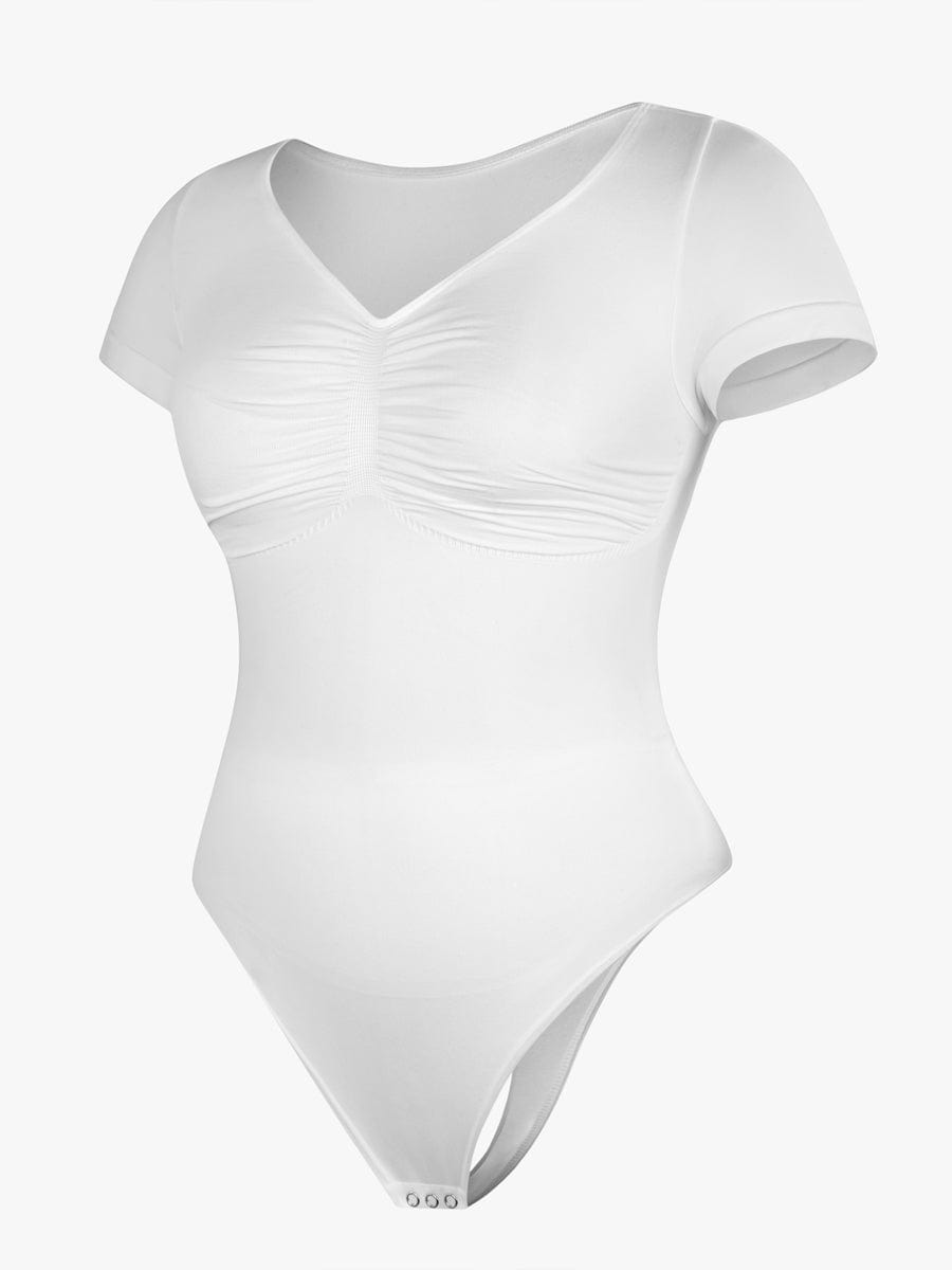 Wholesale Seamless Bust Support Waist & Abdomen Shaping Thong Bodysuit
