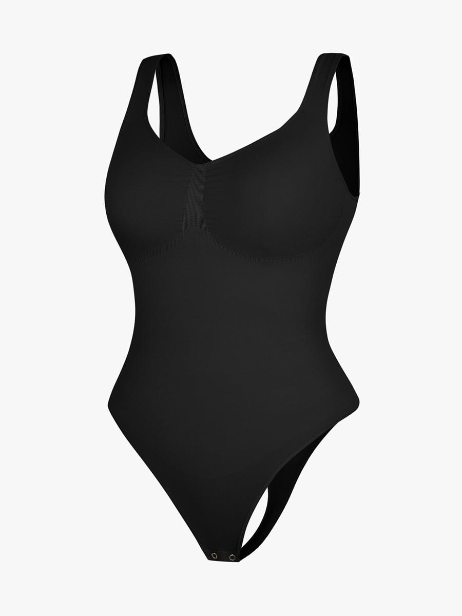Wholesale Seamless Bust Support Waist and Abdomen Control Thong Bodysuit