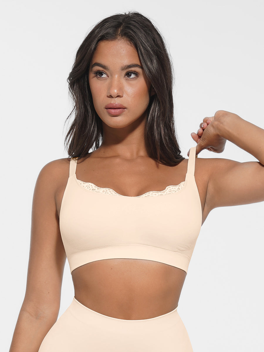 Wholesale Seamless Scoop Smooth Back Fat Bralettes Bras