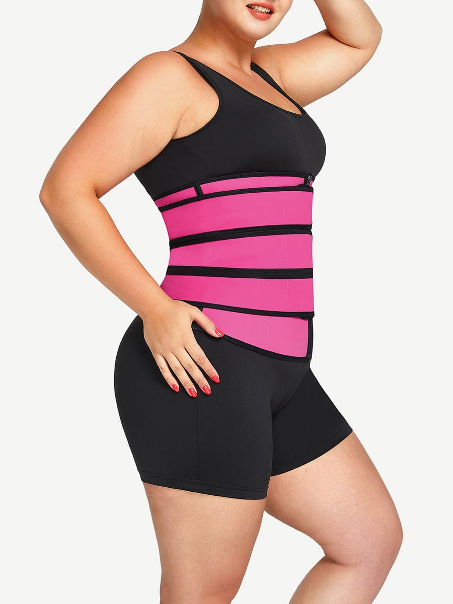 Rose Red Latex Waist Trainer