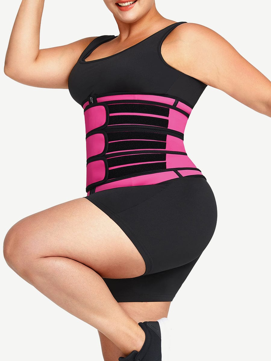 Rose Red Latex Waist Trainer