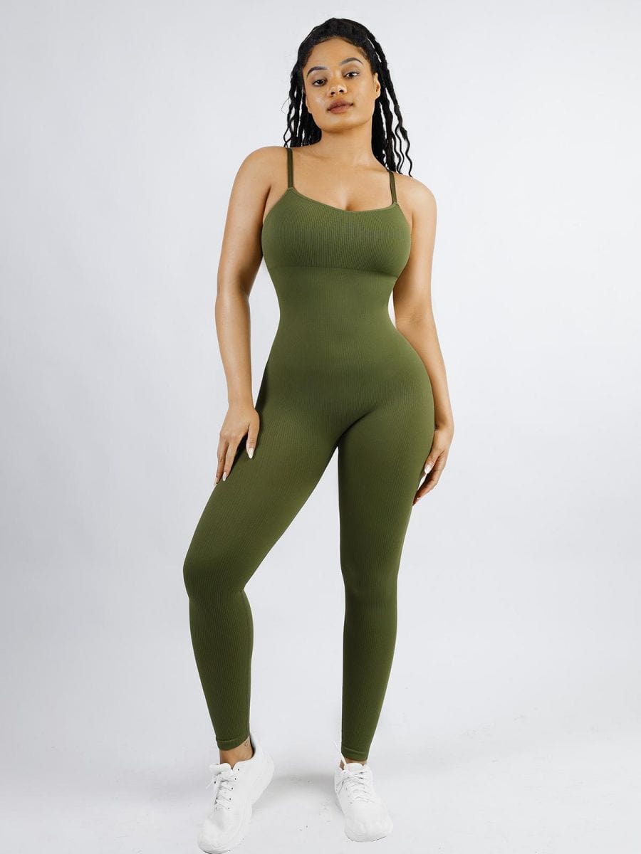 High-Stretch Seamless Tummy Control Jumpsuit