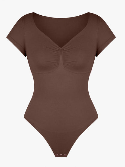 Wholesale Seamless Bust Support Waist & Abdomen Shaping Thong Bodysuit