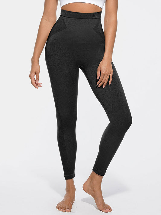 Wholesale High Waisted Seamless Sculpting Slim Fit Anti Slip Shaping Leggings