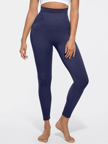 Wholesale High Waisted Seamless Sculpting Slim Fit Anti Slip Shaping Leggings