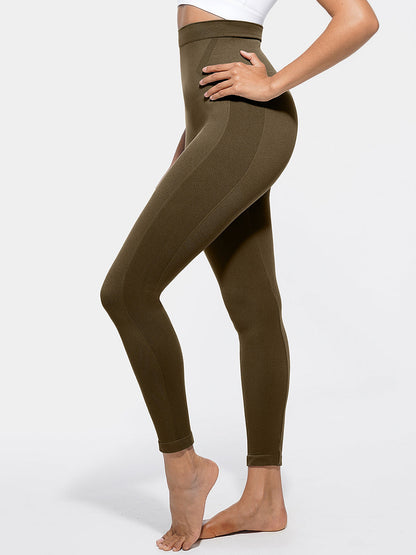 Wholesale High Waisted Seamless Sculpting Slim Fit Anti Slip Shaping Leggings
