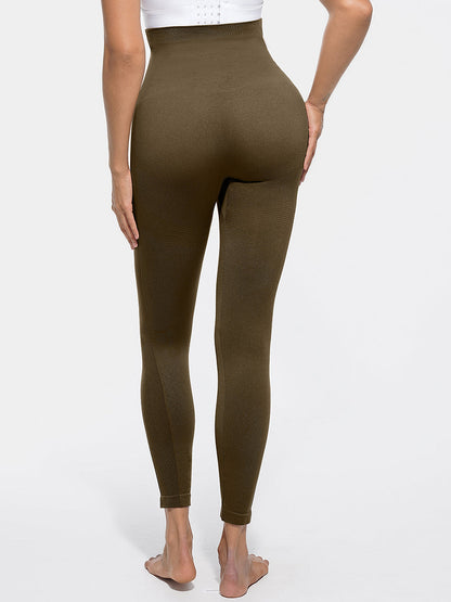 Wholesale High Waisted Seamless Sculpting Slim Fit Anti Slip Shaping Leggings