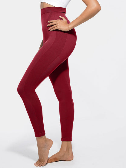 Wholesale High Waisted Seamless Sculpting Slim Fit Anti Slip Shaping Leggings
