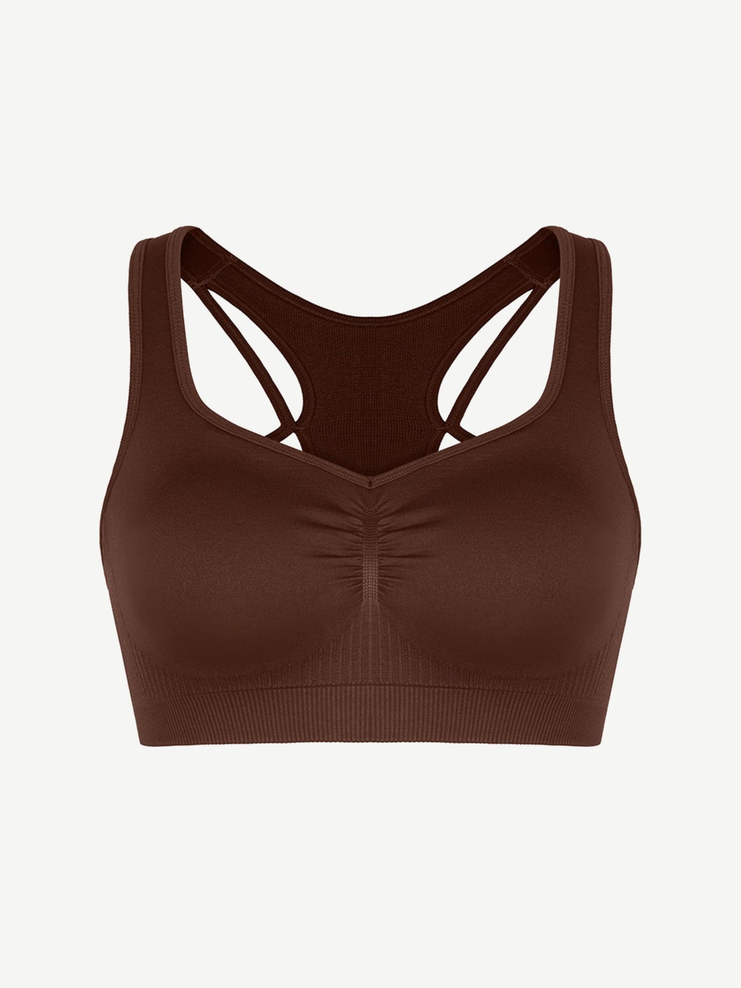 Seamless Racerback Support Sports Bra