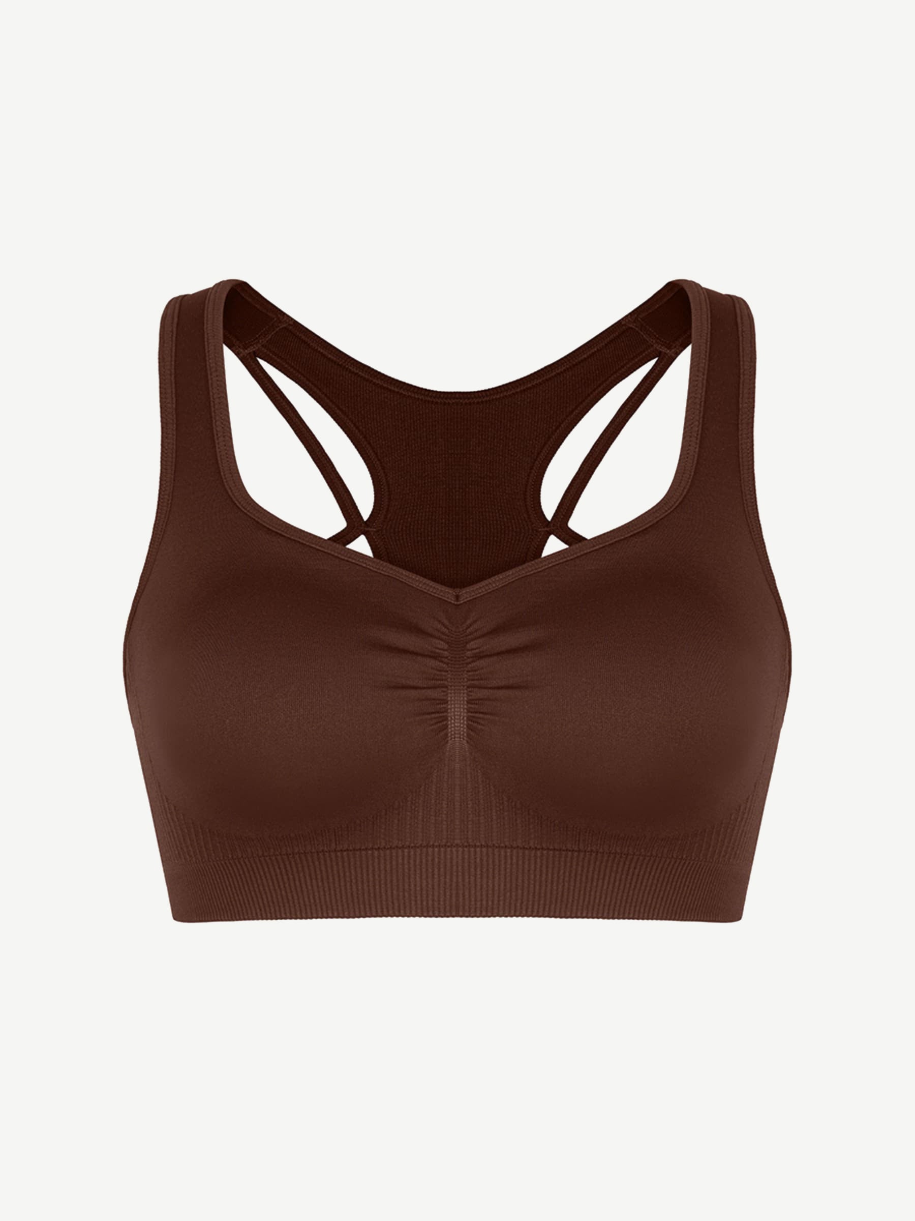 Seamless Racerback Support Sports Bra