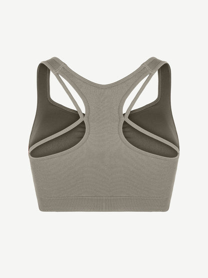 Seamless Racerback Support Sports Bra