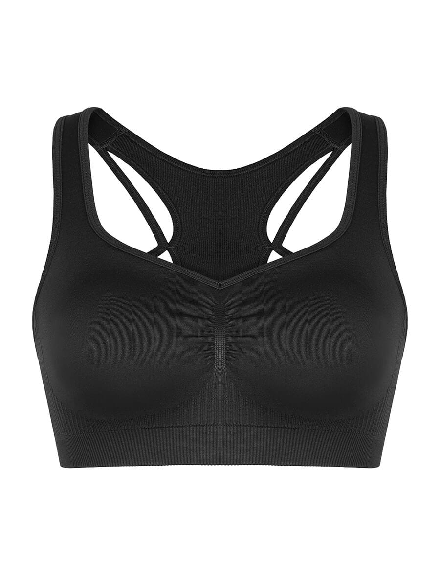 Seamless Racerback Support Sports Bra