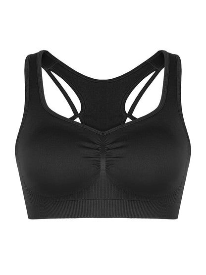 Seamless Racerback Support Sports Bra