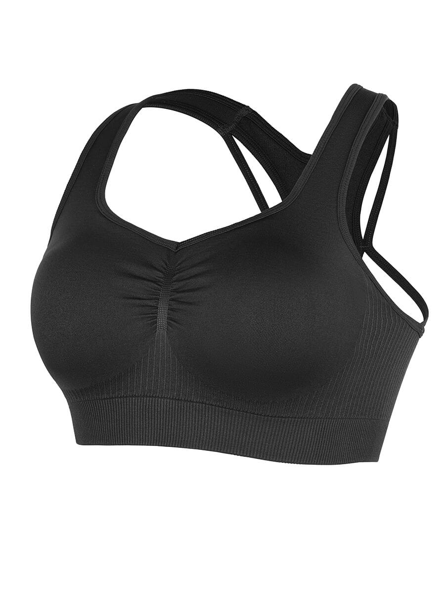 Seamless Racerback Support Sports Bra