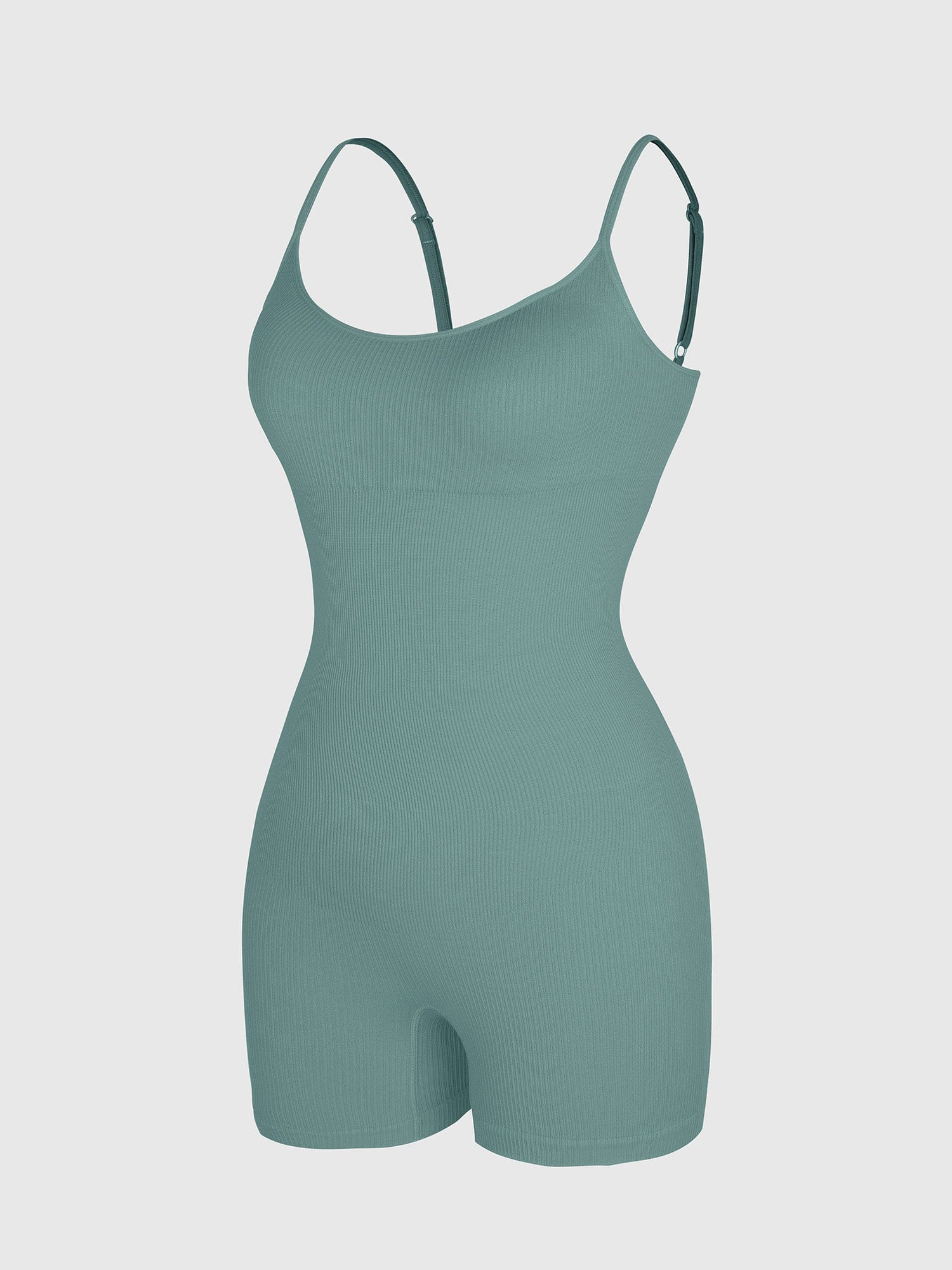 Eco-Friendly Seamless Ribbed Shapewear Romper