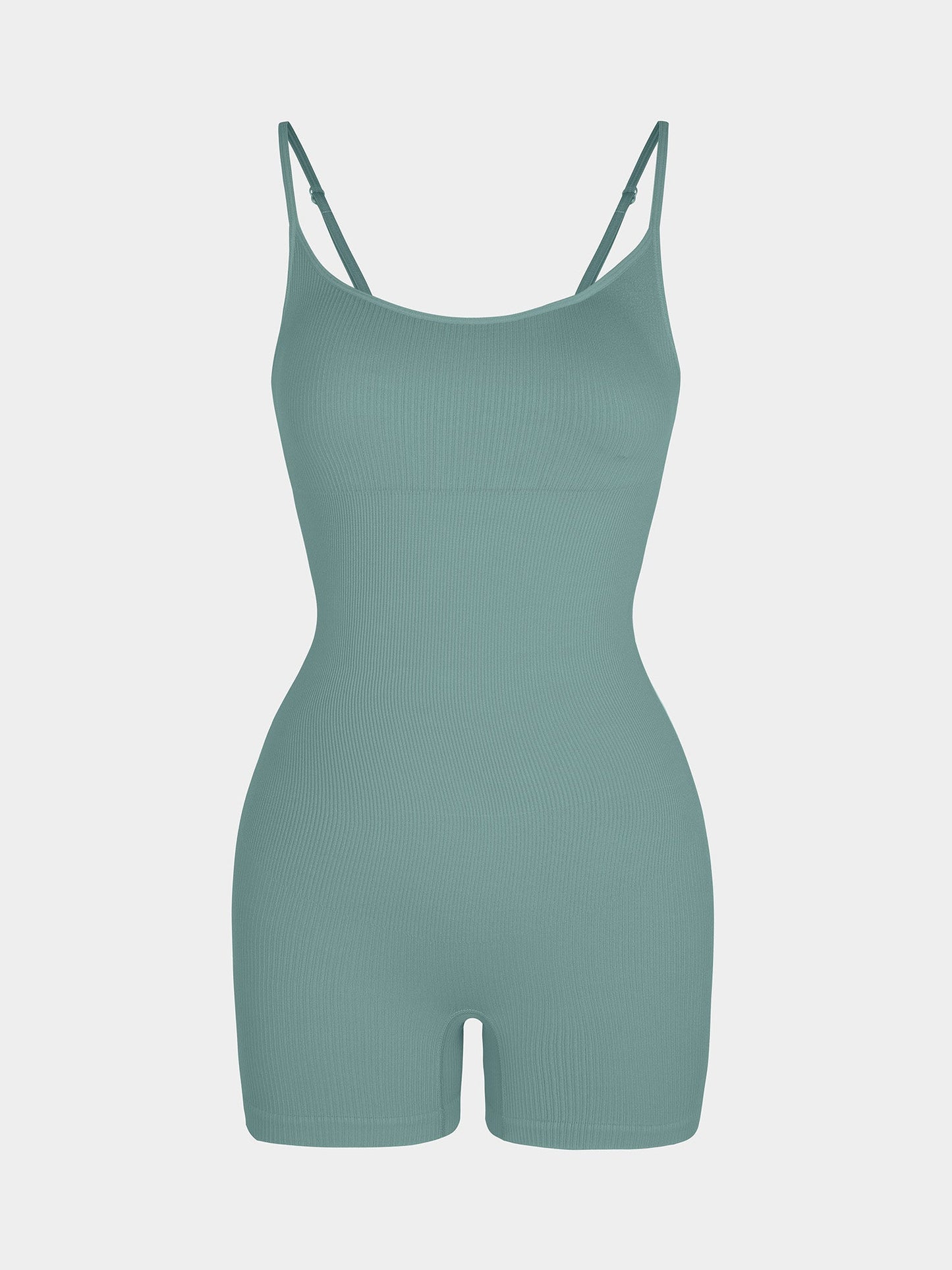 Eco-Friendly Seamless Ribbed Shapewear Romper