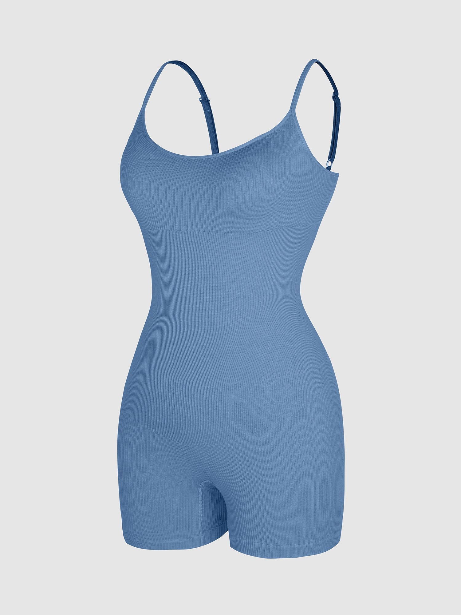 Eco-Friendly Seamless Ribbed Shapewear Romper