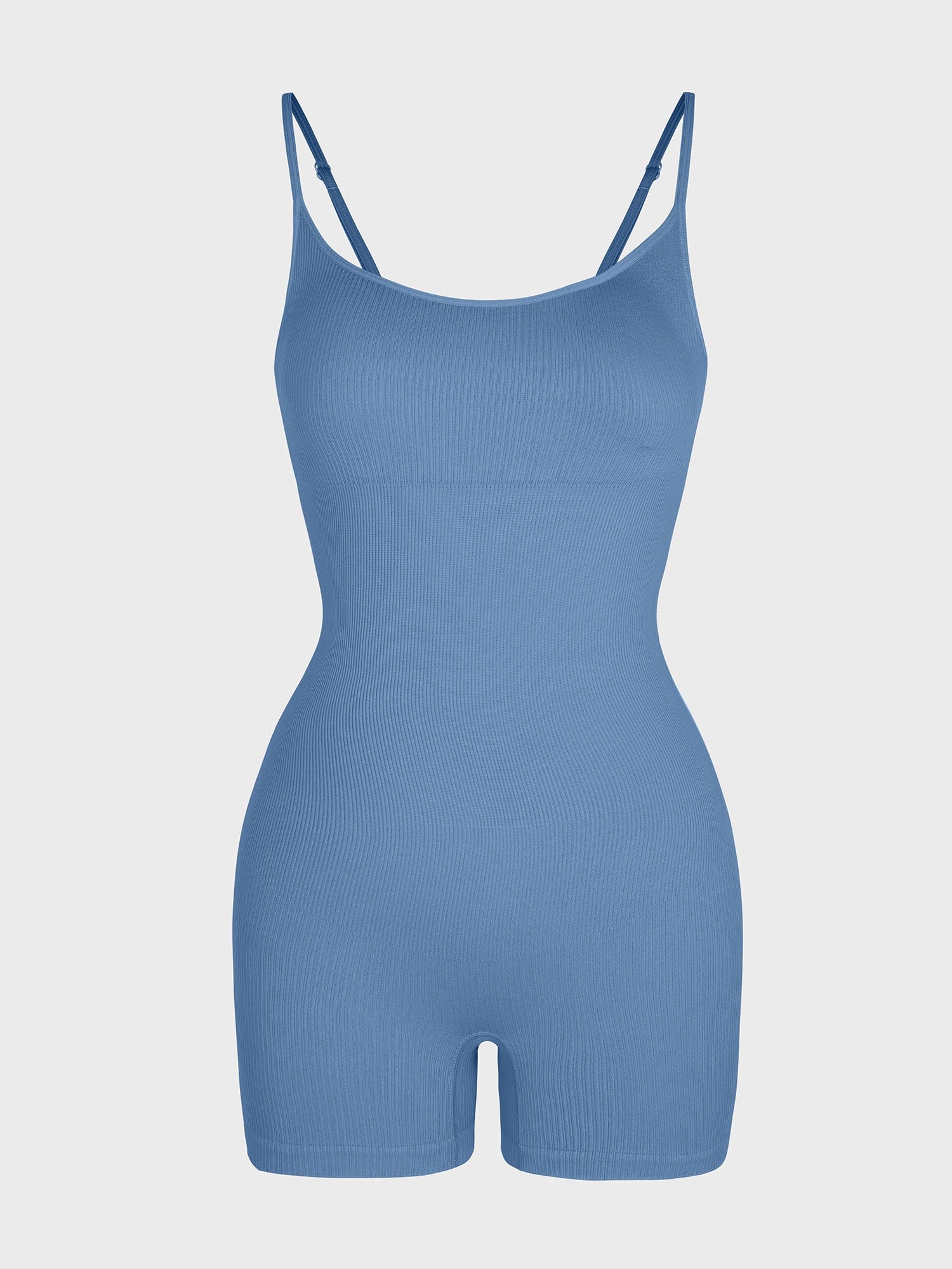 Eco-Friendly Seamless Ribbed Shapewear Romper