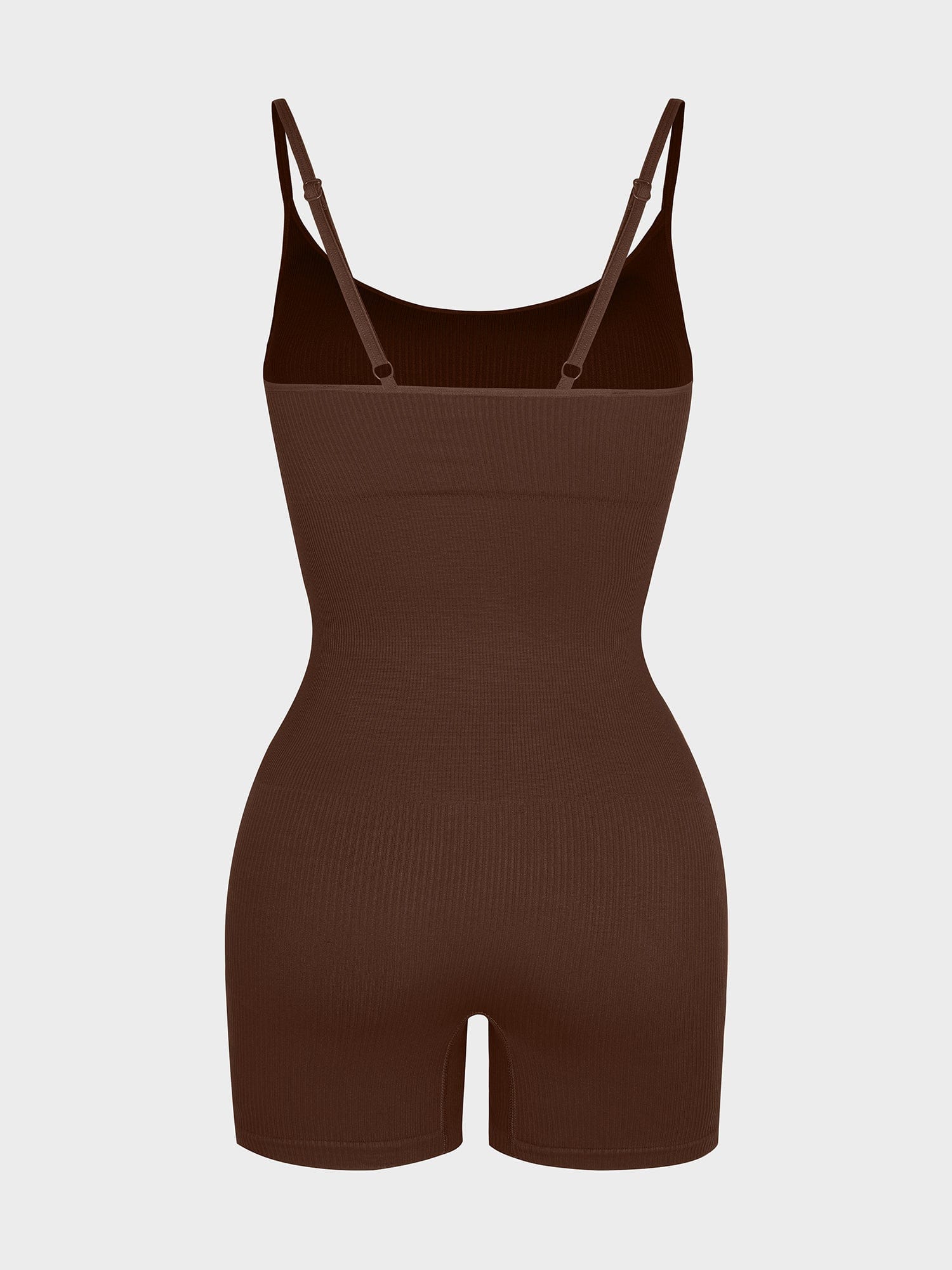 Eco-Friendly Seamless Ribbed Shapewear Romper