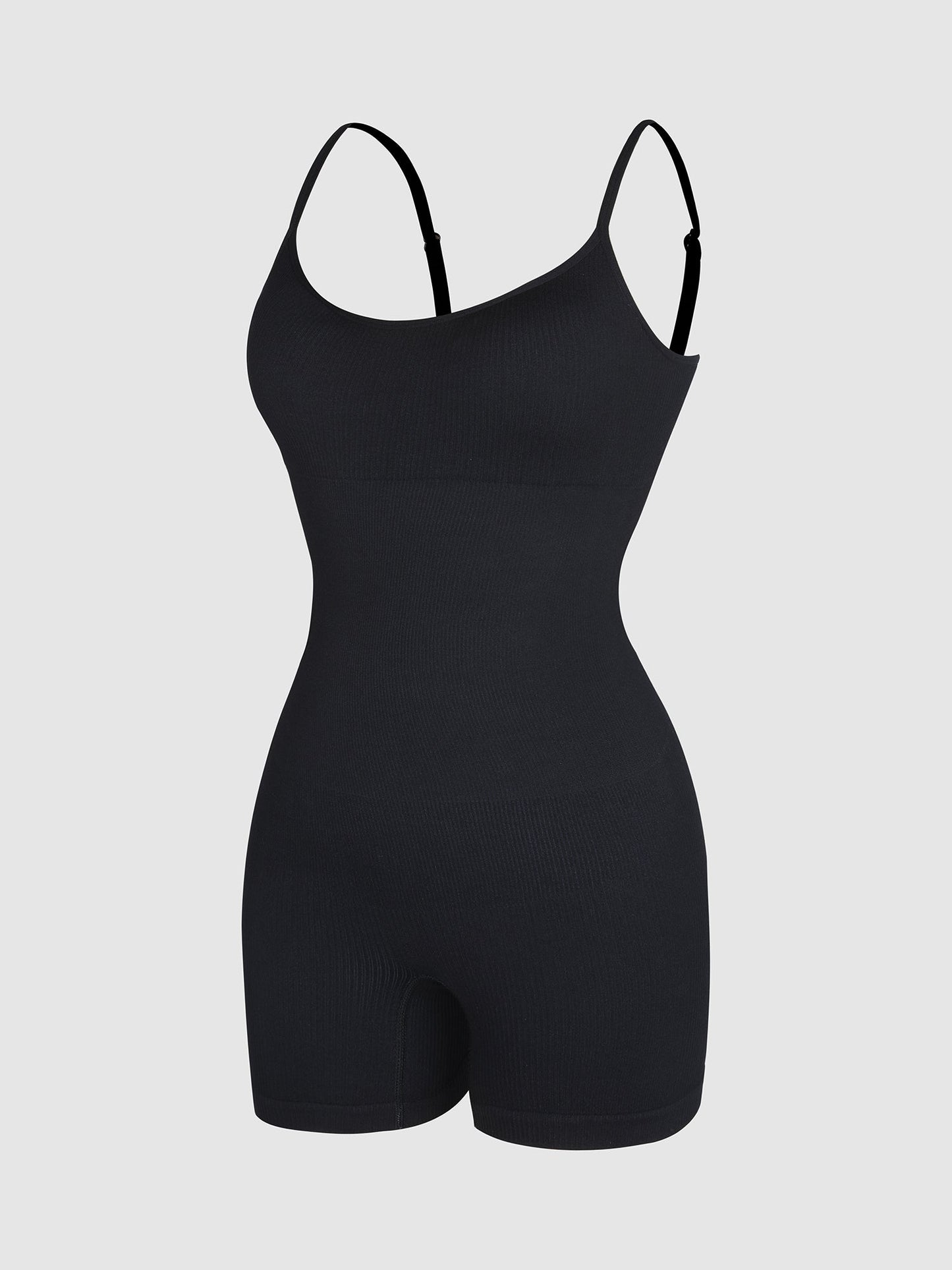 Eco-Friendly Seamless Ribbed Shapewear Romper