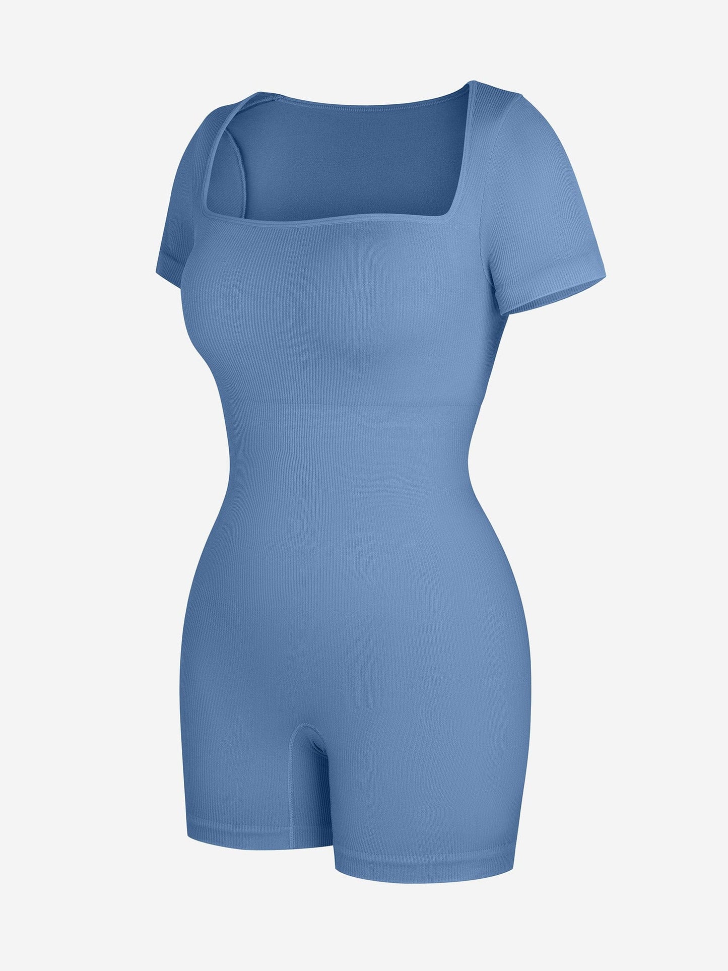 Eco-Friendly Seamless Ribbed Sports Shapewear Romper