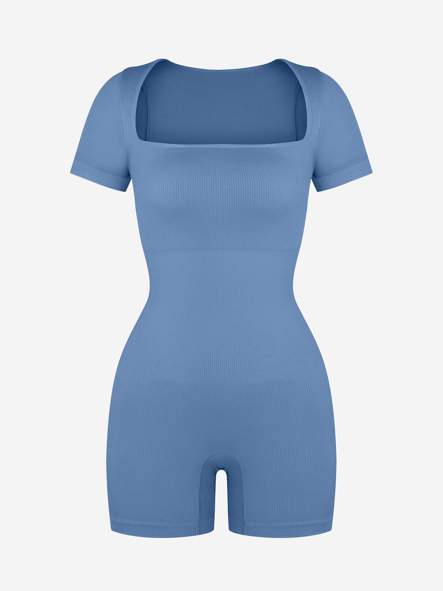 Eco-Friendly Seamless Ribbed Sports Shapewear Romper