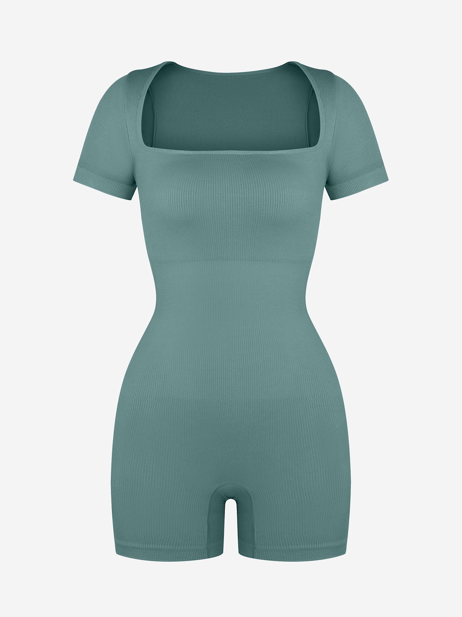 Eco-Friendly Seamless Ribbed Sports Shapewear Romper