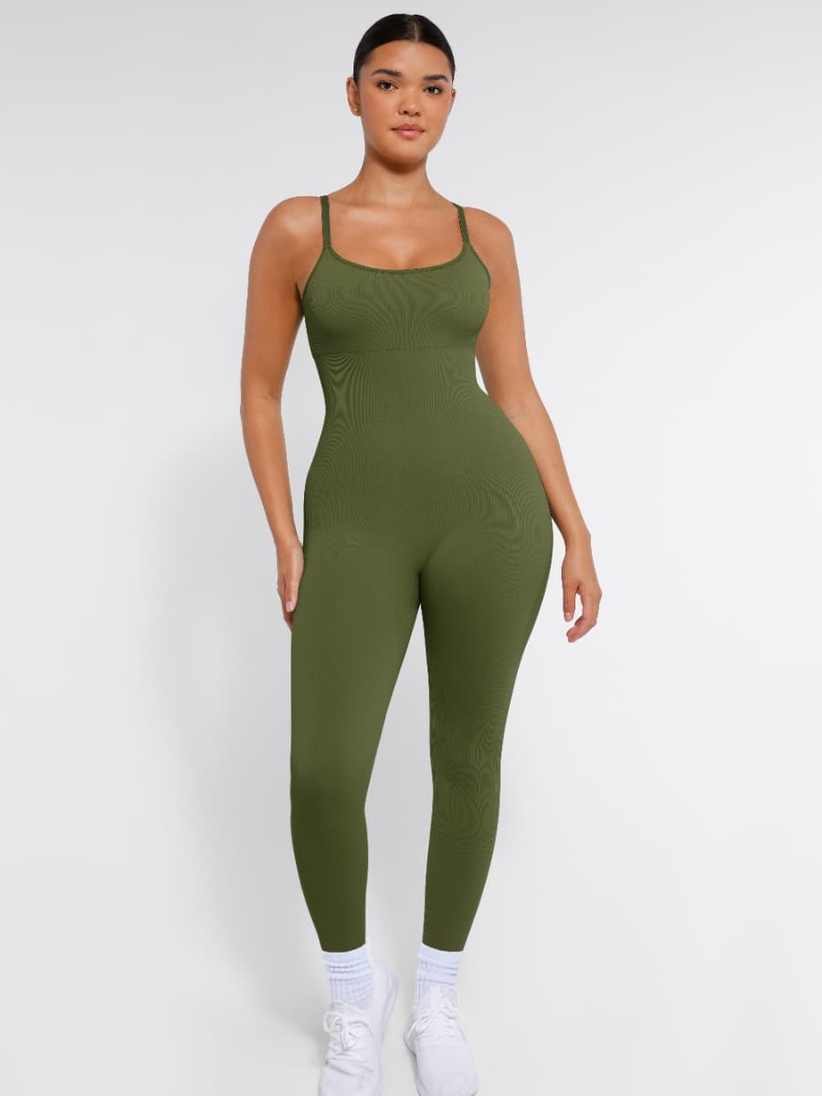 High-Stretch Seamless Tummy Control Jumpsuit