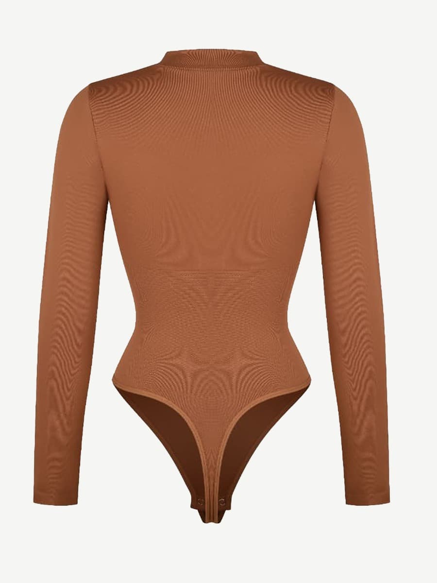 Seamless Long-Sleeve Shaping Bodysuit