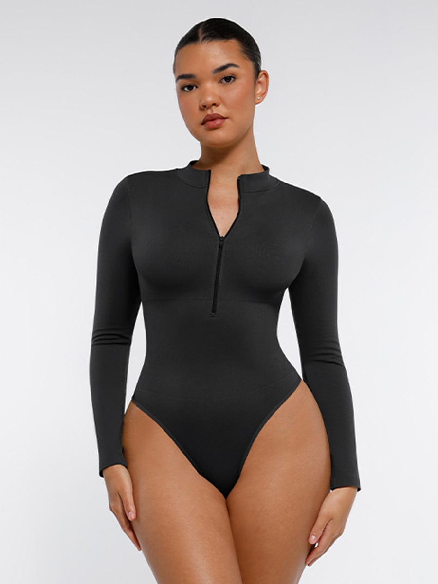 Seamless Long-Sleeve Shaping Bodysuit