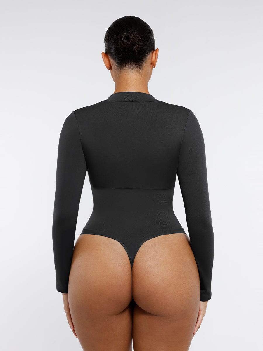 Seamless Long-Sleeve Shaping Bodysuit