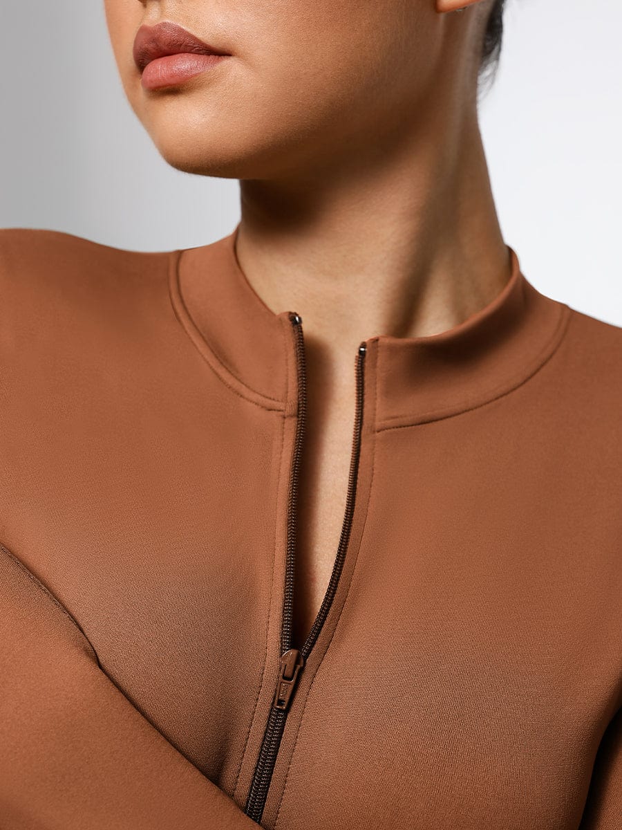 Seamless Long-Sleeve Shaping Bodysuit