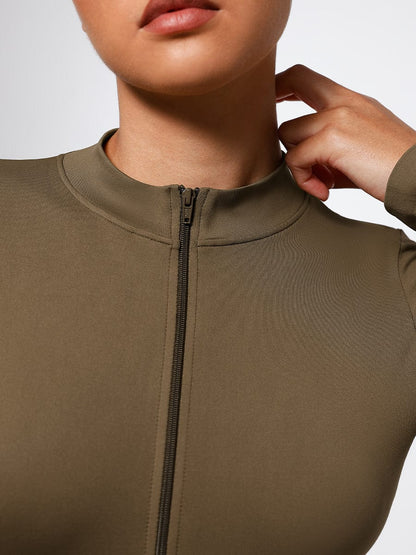 Seamless Long-Sleeve Shaping Bodysuit