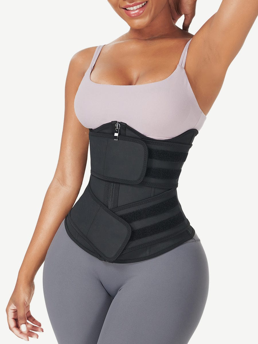 Black Underbust Latex Waist Trainer