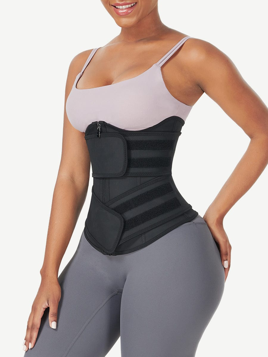 Black Underbust Latex Waist Trainer