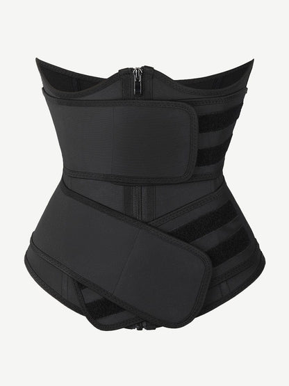 Black Underbust Latex Waist Trainer